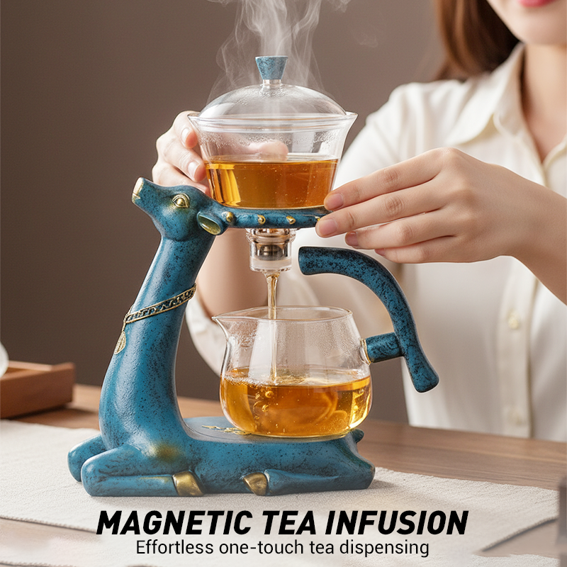🔥Magnetic Glass Tea Set