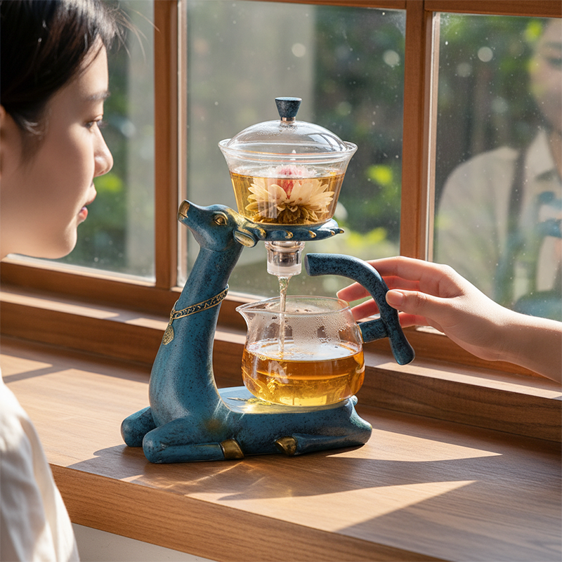 🔥Magnetic Glass Tea Set